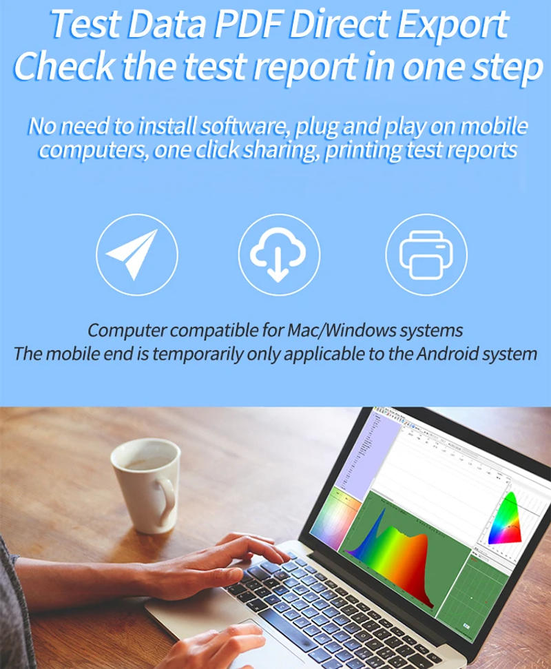 Description Picture 6 of itemHP330 portable spectrometer CCT CRI Lux tester illuminometer photography photometer