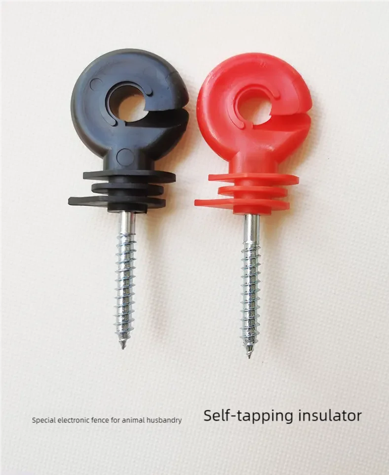 Description Picture 6 of itemElectric Fence Offset Ring Insulator Wood Post Fencing Screw Timber Tape Wire Insulators Safe Garden Buildings Accessory