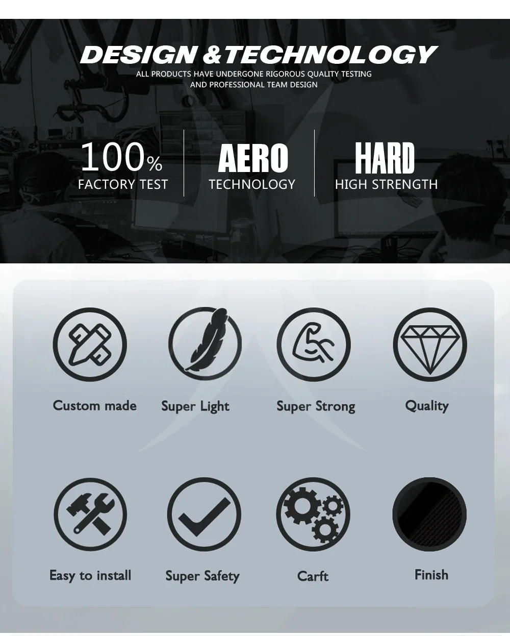 Description Picture 3 of itemSL7 SL8 Carbon Integrated Road Bike Handlebar Di2 Compatible w/ GPS Computer Mount, Accessory Covers, Internal Cable Routing