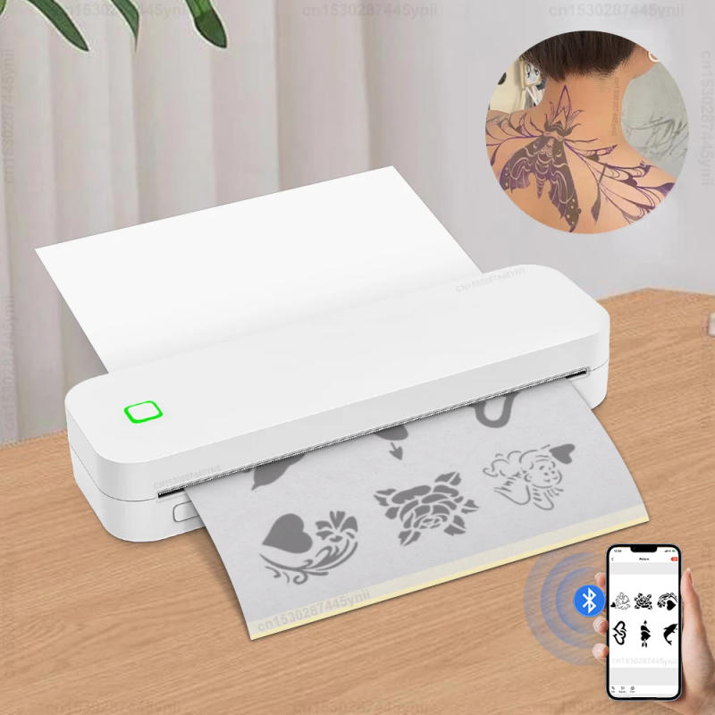 Description Picture 2 of itemInkless A4 Thermal Printer Portable Wireless Bluetooth Tattoo Stencil Printer A4 Paper PDF Excel Document Picture Print Machine