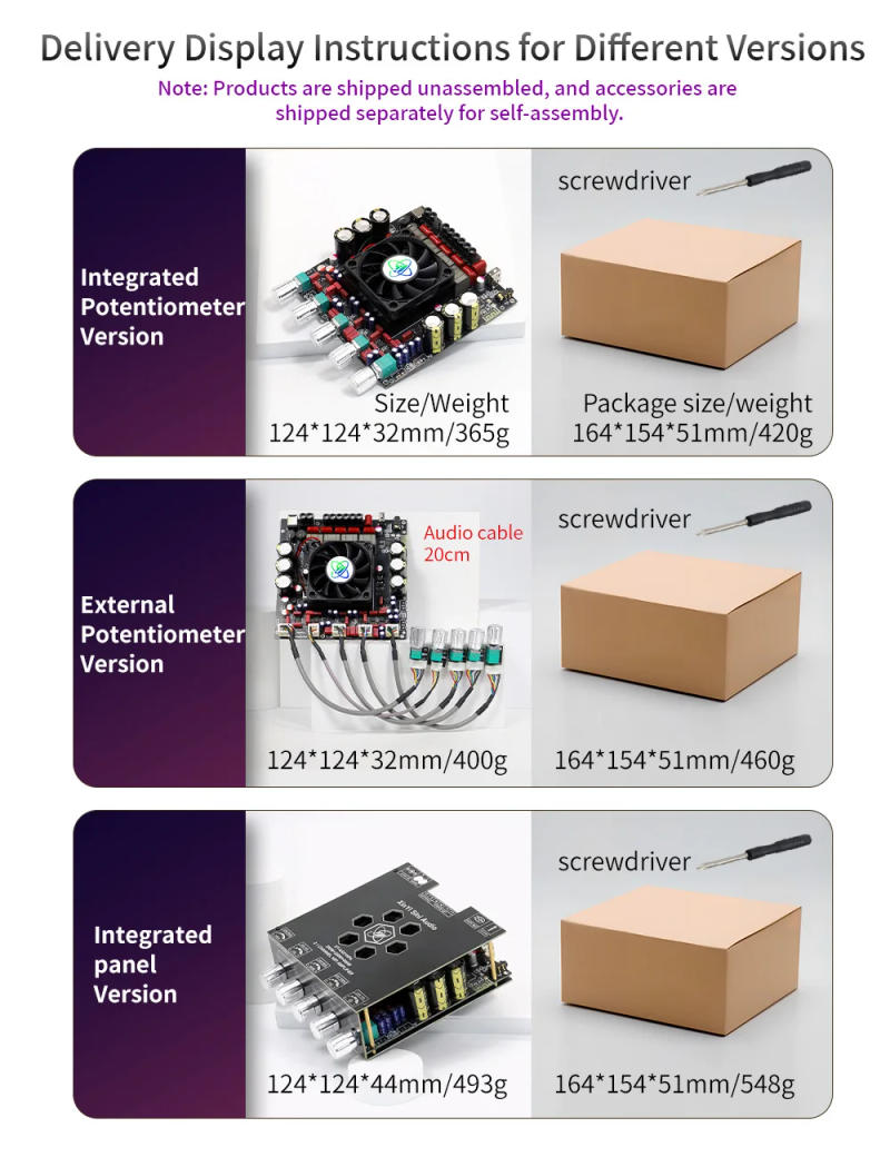 Description Picture 6 of itemAS21HPA Bluetooth Digital Sound Amplifier Board 2.1Channel Dual Channel Subwoofer 300W*2+600W TPA3255 High-Power Audio Amplifier