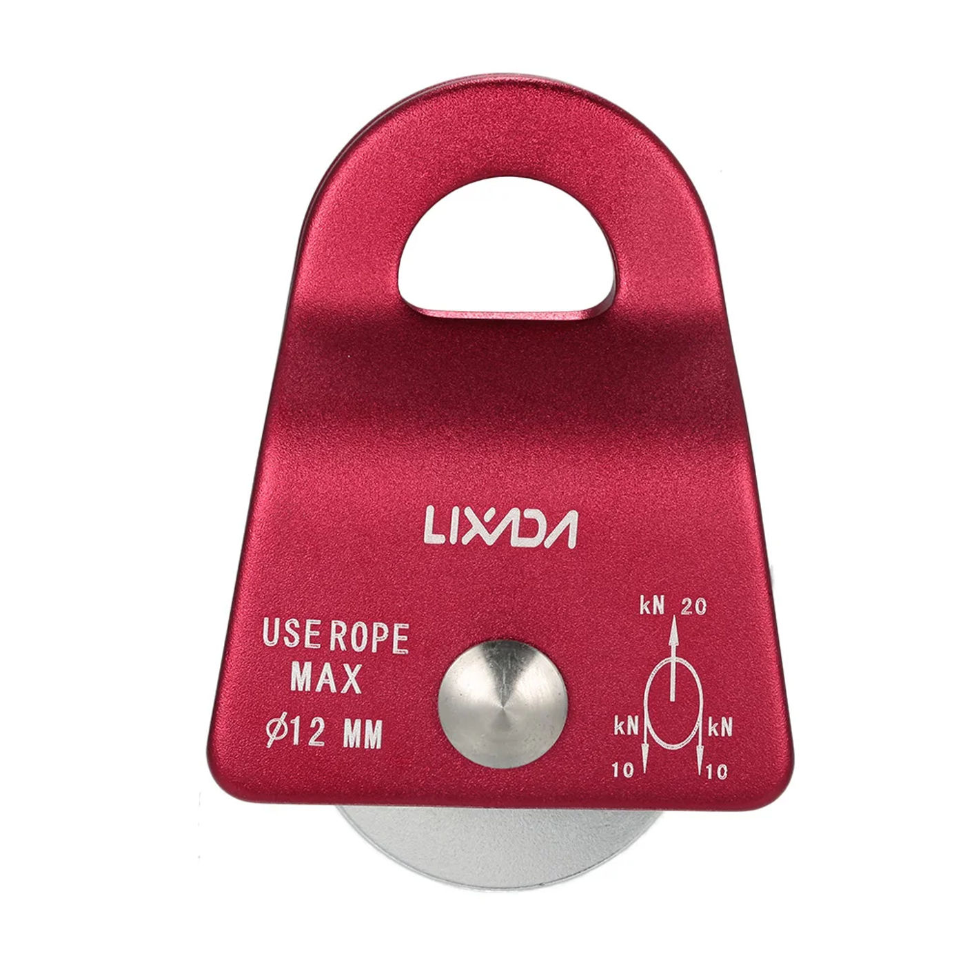 Description Picture 5 of itemLixada 20kN Bearing Mobile Pulley Max Rope Outdoor 1/2in for Rigging Arborist Climbing Mountaineering Accessories