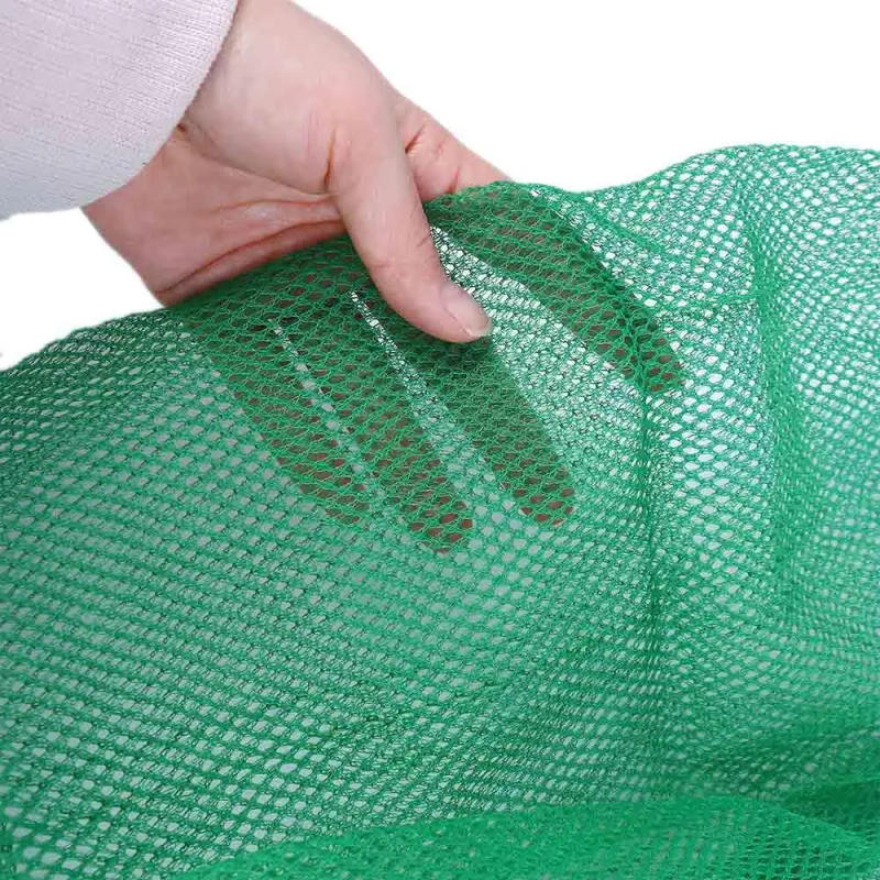 Description Picture 6 of itemPortable Fishing Accessories Green Small Grid Thickening Folding Mesh Bag Live Fish Nets Nylon Mesh Bag Fish Nets Bag