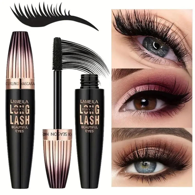 Description Picture 3 of itemWaterproof 4D Mascara Thick Long Smudge-proof Plump Encrypted Long-lasting Curling Large Eye Makeup, Makeup Tools