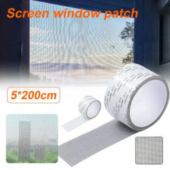 New Anti-mosquito Mesh Sticky Wires Patch Repair Tape Mesh Window Screen Door Mosquito Netting Patch Repair Broken Hole Fix Net