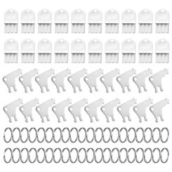 40Pcs Paper Towel Holder Key With 40 Metal Key Rings, Large Capacity Set Hand Towel Dispenser Key For Office Building