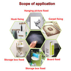 Reusable double-sided stickers, nano PVC tape, washable waterproof wall stickers, scratch free self-adhesive transparent tape