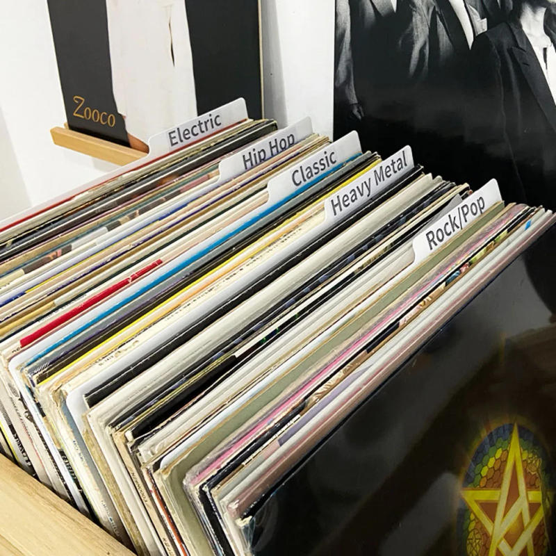 Description Picture 2 of item5PC Classification Card Alphabet Index Cards Record Divider For Record CD Alphabetical Tabs Classification Acrylic Index Storag