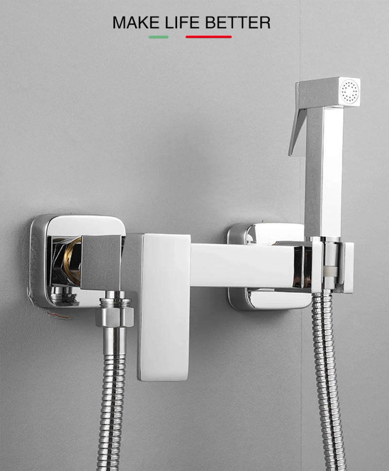 Description Picture 2 of itemAvapax Brass Handheld Toilet Bidet faucet Black Bidet Sprayer Set Toilet Self Cleaning Hygienic Shower Hot Cold Water Mixer