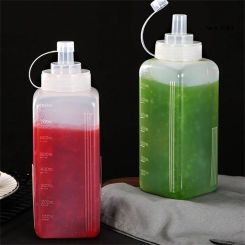 Large Squeeze Condiment Bottles With Nozzles Ketchup BBQ Sauces Olive Oil Bottle Dispenser Squeeze Sauce Bottle Kitchen Gadget