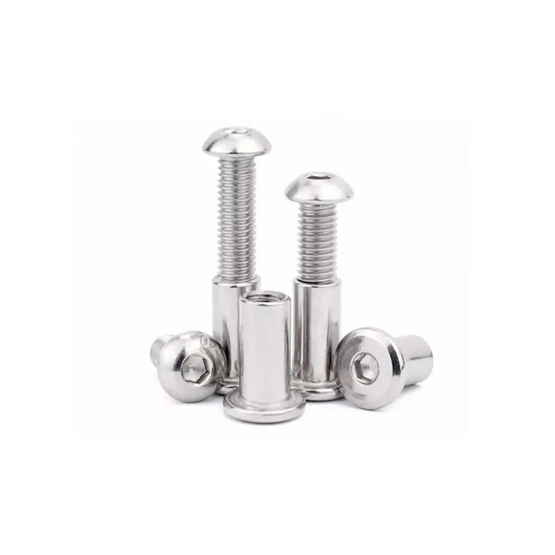 Description Picture 6 of item304 Stainless Steel Round Head Hexagonal Locking Screw / Children's Furniture Bed Connecting Bolts M6M8