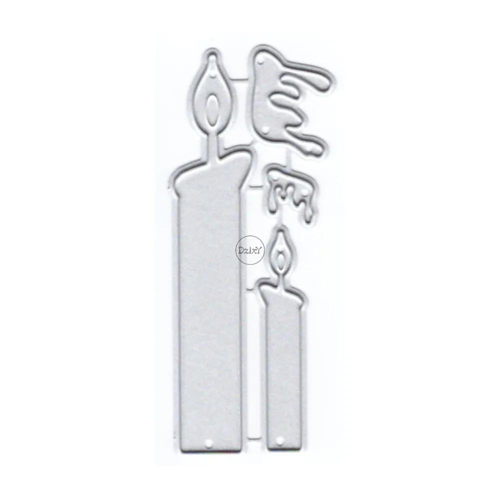 Description Picture 3 of itemDzIxY Candle Flame Metal Cutting Dies for Card Making Paper Embossing Die Cuts Sets Album Crafts 2023 New Templates Stencils