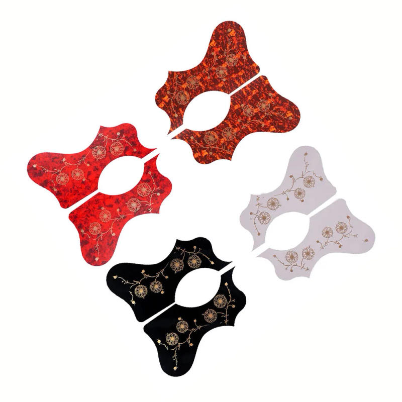 Description Picture 2 of item1pc  Guitar Pickguard Red Black White  Pick Guard Sticker Acoustic Guitar Guar Guitar Scratch Plate Protective Accessory