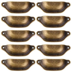 Furniture Pull Handles Brass Shell Cabinet Cupboard Drawer Antique Hot Sale Modern New 2018 Accessories Fashion