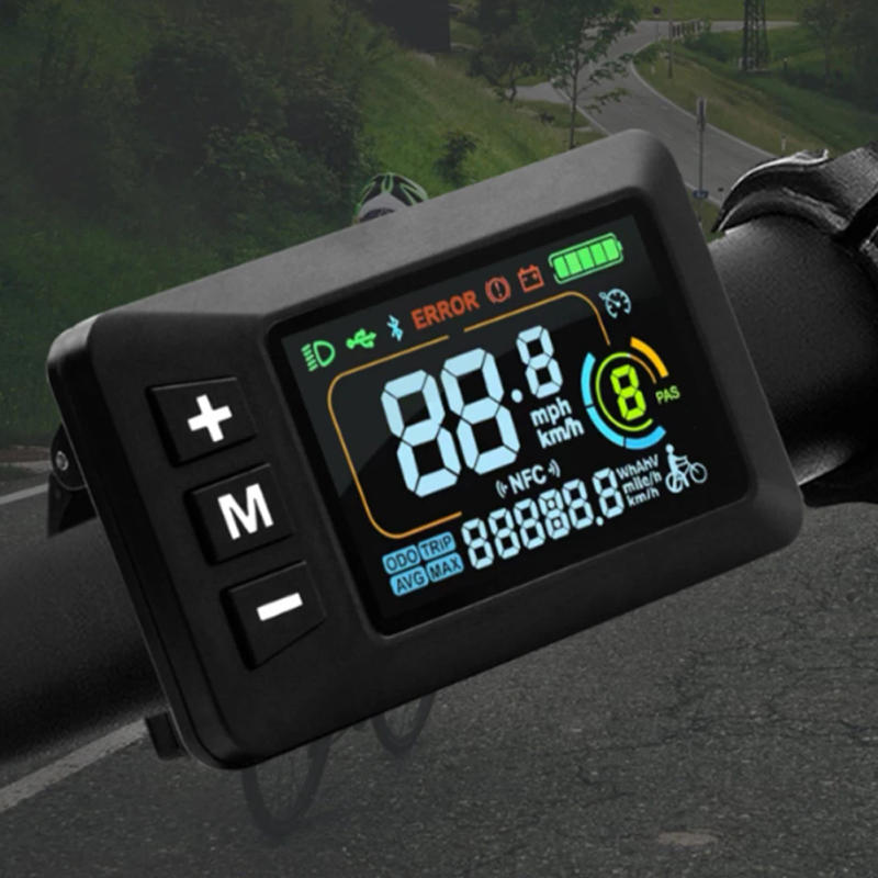 Description Picture 4 of itemElectric Bicycle LCD Display 24V-60V E-bike Speedometer Dashboard Digital Panel With 5 Pin Cable And Light Line Cycling Parts