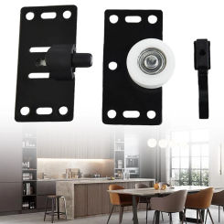 1pc Wardrobe Door Roller Stainless Steel Sliding Door Wheel Cabinet Nylon Pulley Hanging Wheel For Wardrobe Furniture Hardware