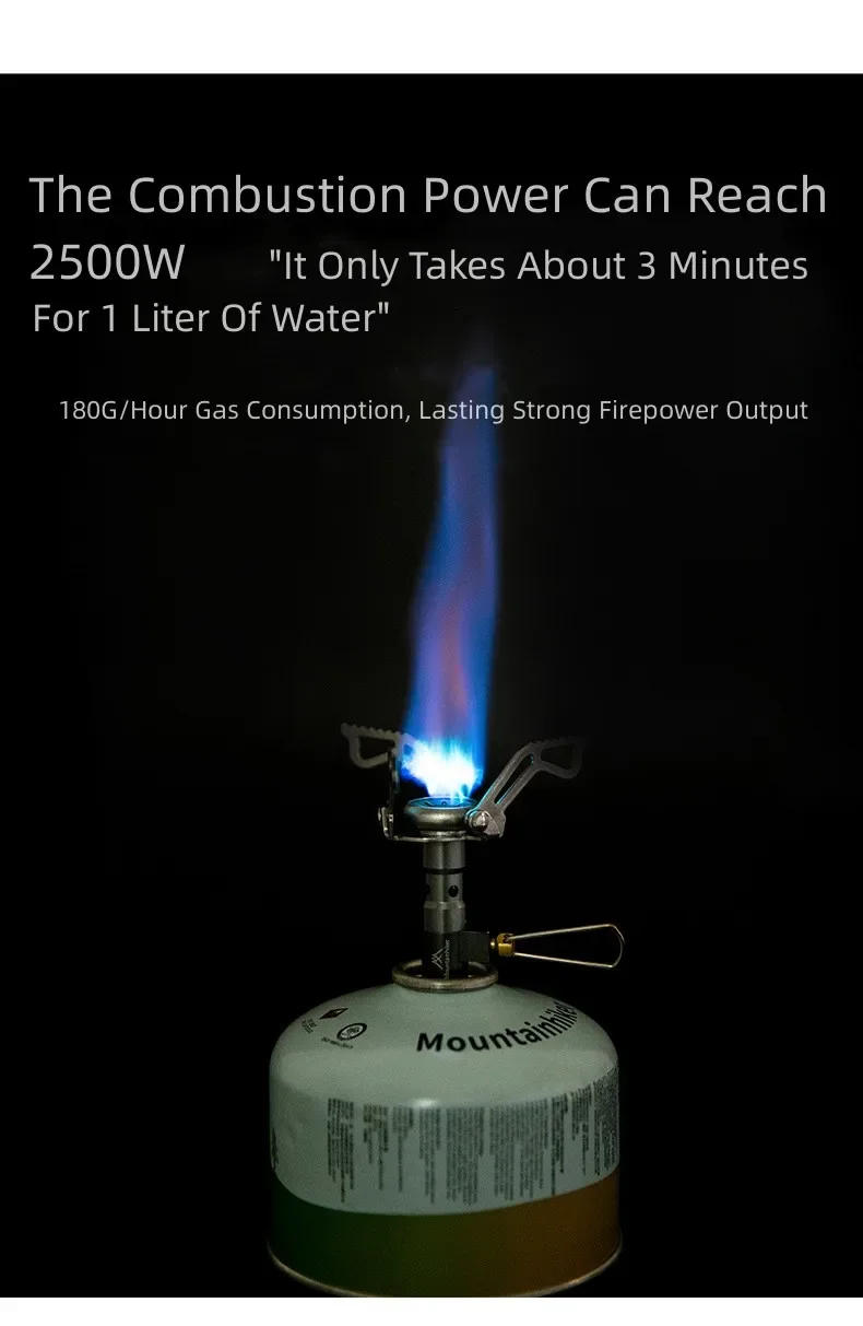 Description Picture 5 of itemMOUNTAINHIKER Camping Tourist Burner Big Power Mini Gas Stove Cookware Folding Portable Outdoor Picnic Barbecue Survival Furnace
