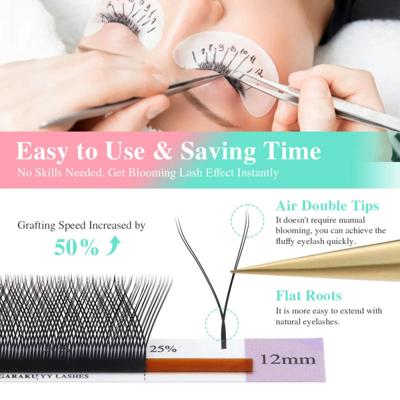 Description Picture 5 of itemNAGARAKU YY Shape Hand Woven Premium Eyelashes Extension