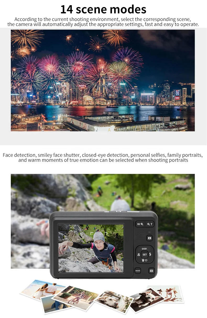 Description Picture 3 of itemKODAK PIXPRO FZ55-RD 16MP Digital Camera 5X Optical Zoom 28mm Wide Angle 1080P Full HD Video 2.7" LCD Vlogging Camera
