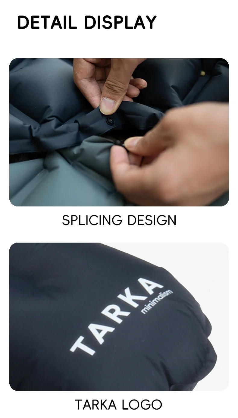 Description Picture 5 of itemTARKA Outdoor Camping Mats Air Cushion with Pillow Inflatable Tourist Sleeping Pad Climbing Trekking Self-Inflating Mattress