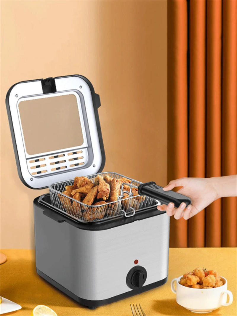 Description Picture 3 of itemElectric Fryer 1PC Large Capacity Home Chicken Fillet French Fries Fryer All-in-One Deep Fryer Kitchen Appliances