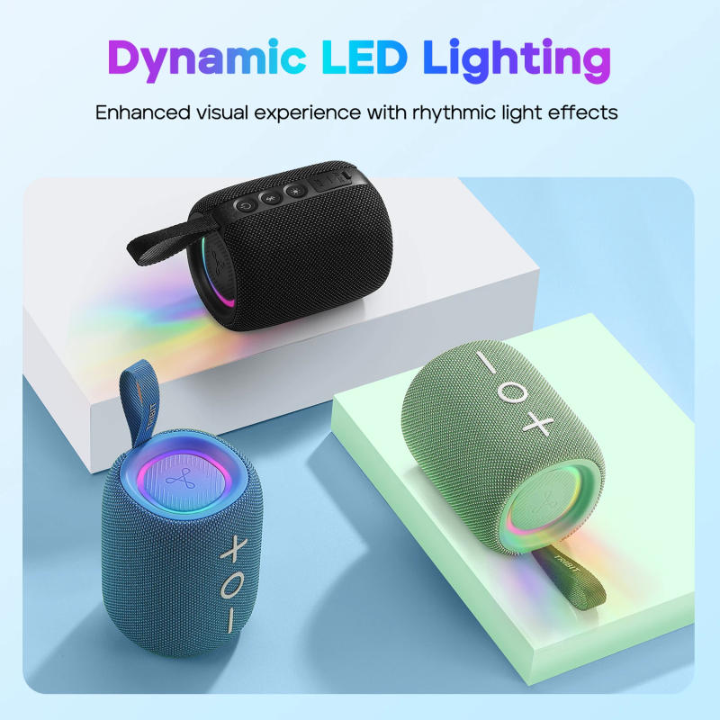 Description Picture 6 of itemTRIBIT StormBox Mini Bluetooth Speaker, 12W 360° Sound With XBass, LEDs, 12 Hours playtimes, IPX7 Waterproof, For Hiking/Outdoor