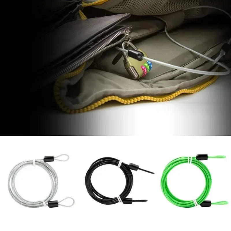 Description Picture 2 of item0.5M Anti-Theft Steel Cable Bike Lock - Heavy-Duty PVC Coated Wire Rope for MTB/Road Bike, Portable Lightweight Cycling Security