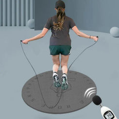 Jump Rope Mat 6MM 8MM TPE High-Density Round Skipping Rope Matshock Absorption Silent Yoga Mat For Floor Jump Roping