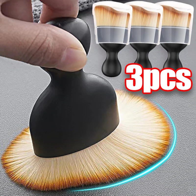 Description Picture 4 of itemCar Interior Cleaning Brush Keyboard Air Conditioner Camera Thick Soft Fur Clean Brushes with Cover Crevice Dust Detailing Tools