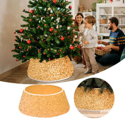 Christmas Tree Skirt Base Stand Up Round Quadrilateral Hexagon Xmas Trees Trunk Guard Decoration Ultimate Collar Multiple Sizes