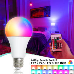 RGB Bombilla LED Lamp Bulbs E27 AC 220V LED Light Bulbs Decorative Remote Control RGB Bulb Bedroom Living room Home Decor