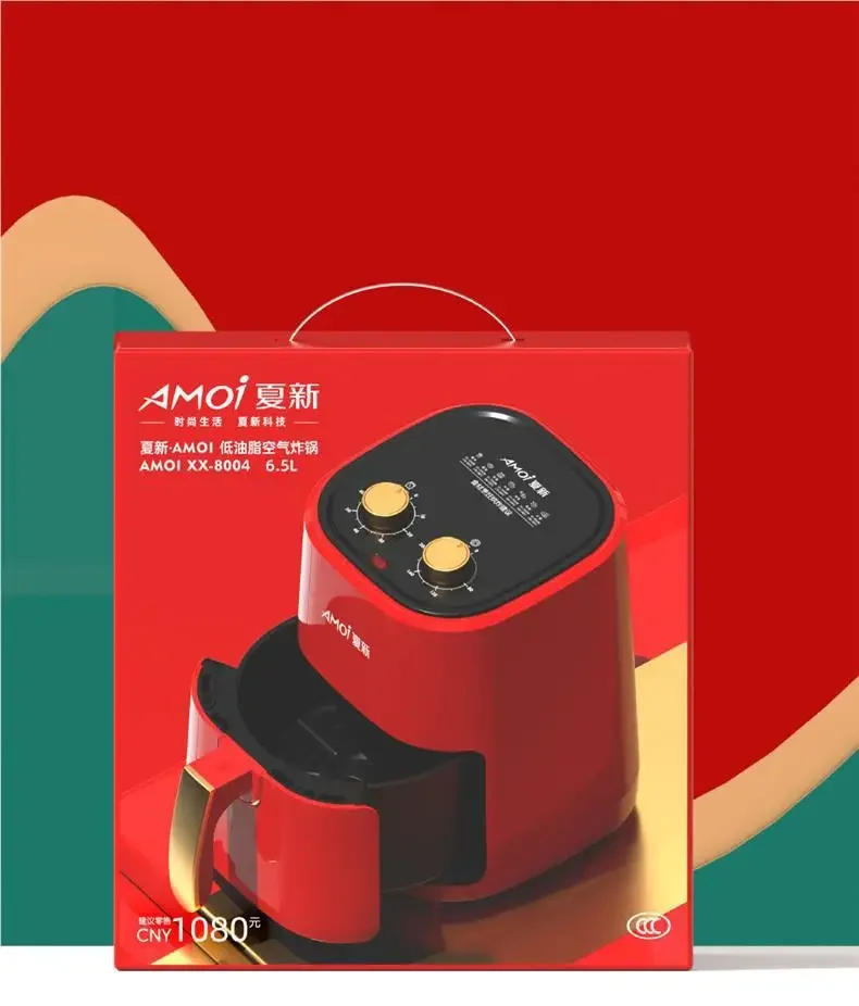 Description Picture 4 of item6.5L large capacity authentic air Fryer new China Red multi-functional home electric fryer fries machine