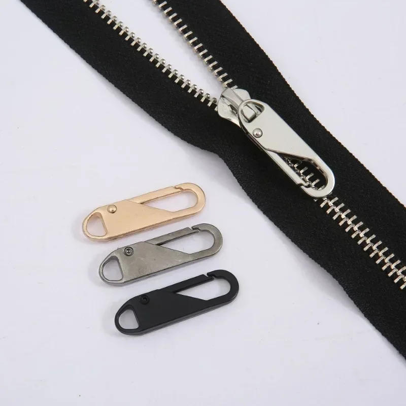 Description Picture 5 of item5Pcs Detachable Zipper Puller Metal Zipper Head Repair Kits Universal Replacement for Luggage Purse Bags Clothes Zipper Slider