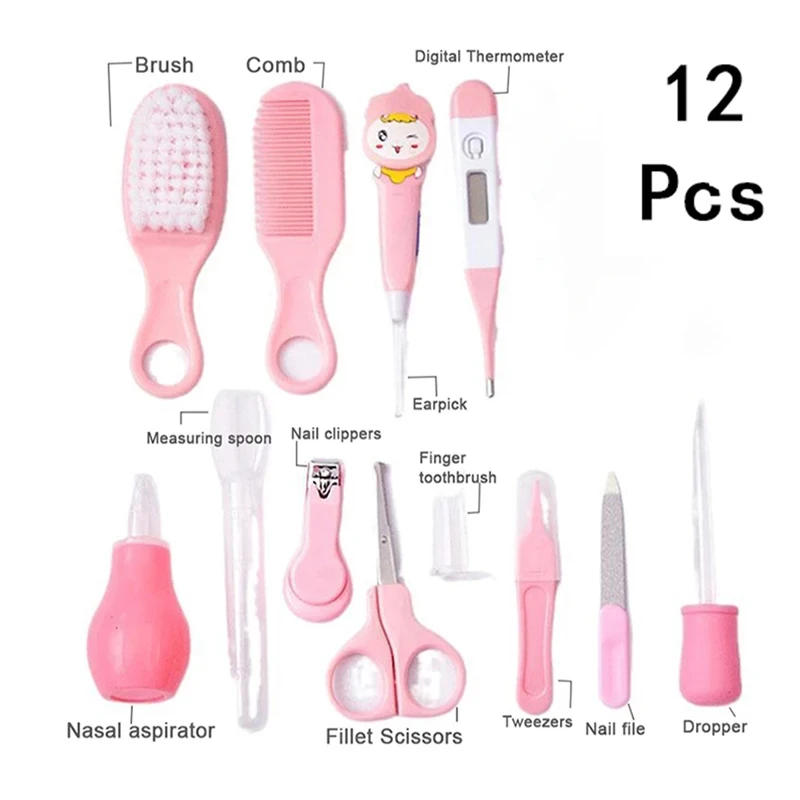 Description Picture 3 of item12-Pack Baby Care Kit Baby Hygiene Kit Items Babies Accessories Newborn Care Complete Professional Nursing Tools Mother Kids