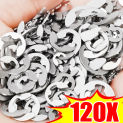 Stainless Steel E Clip Washer Assortment Kit Circlip Spacer External Retaining Ring Shaft Fastener Carbon Steel E-clips Snap Set