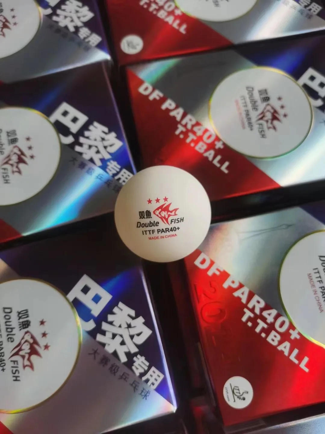 Description Picture 6 of itemOriginal Double Fish DF PAR40+ Ping Pong Balls 3 Stars Professional Table Tennis Balls ABS New Material for Paris match balls