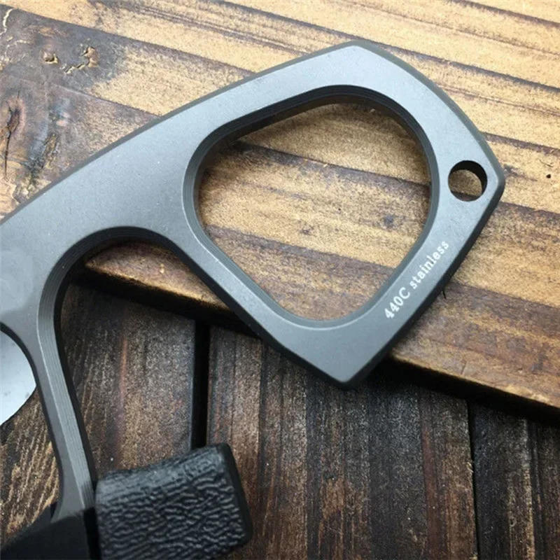 Description Picture 4 of itemFixed Blade Tactical Mini Neck Knife 440C Stainless Steel Titanium Oxide Outdoor Survival Knives Pocket Knife Camping Hunting