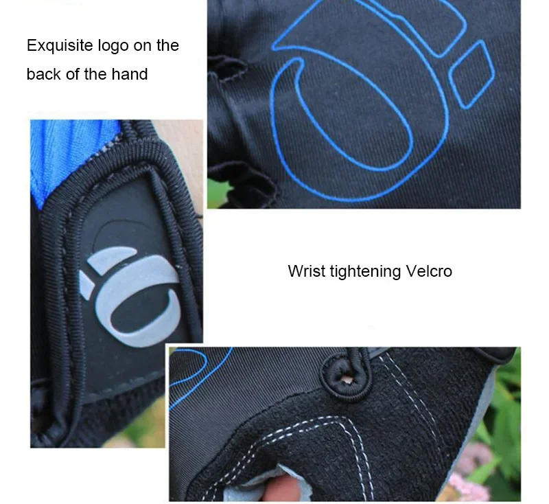 Description Picture 4 of item1Pair Gel Half Finger Cycling Gloves Anti-Slip Anti-sweat Anti Shock MTB Road Bike Gloves Bicycle Left-Right Hand Gloves