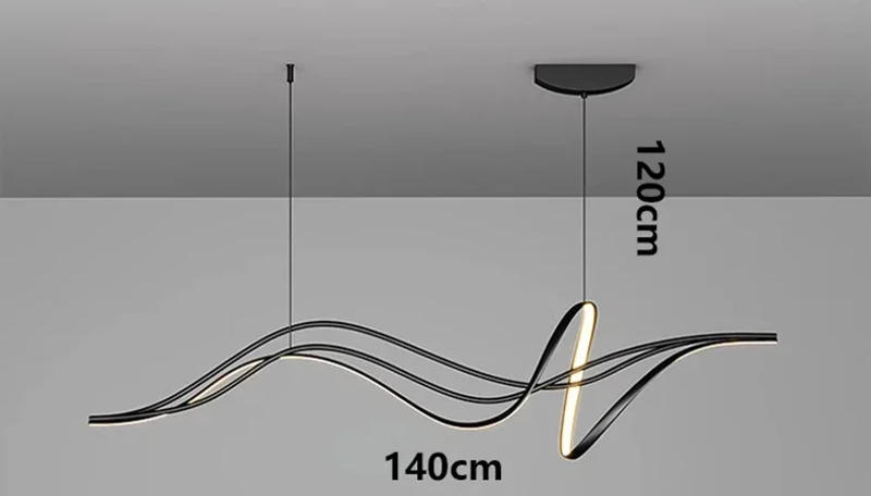 Description Picture 5 of itemNew Minimalist Pendant Lights House Decor Lamparas For Salon Living Dining Room Table Chandeliers Indoor Lighting Fixture