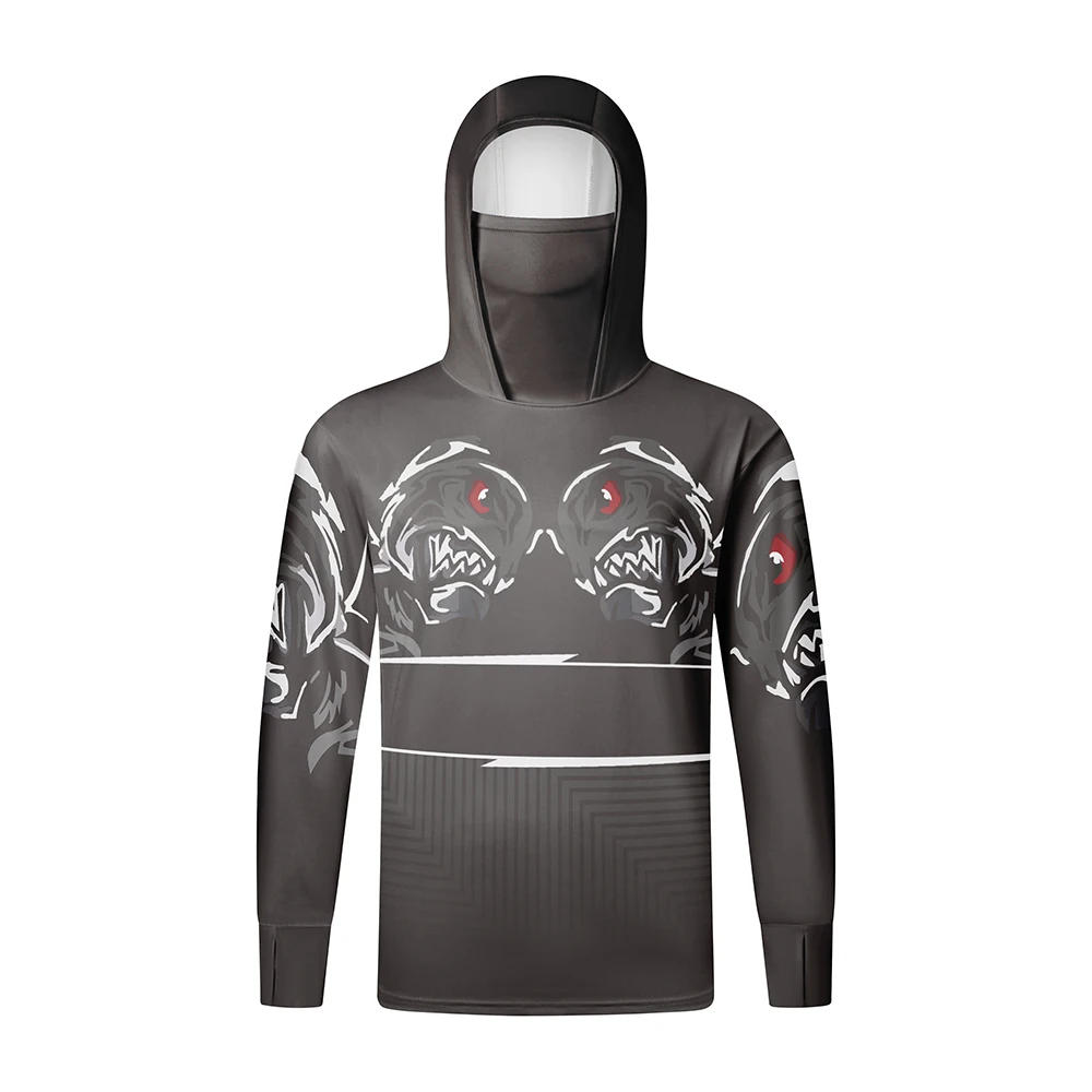 Description Picture 5 of itemFishing Hoodie Anti-UV Sunscreen Sun Protection Clothes Fishing Shirt Breathable mask Hooded Sportswear