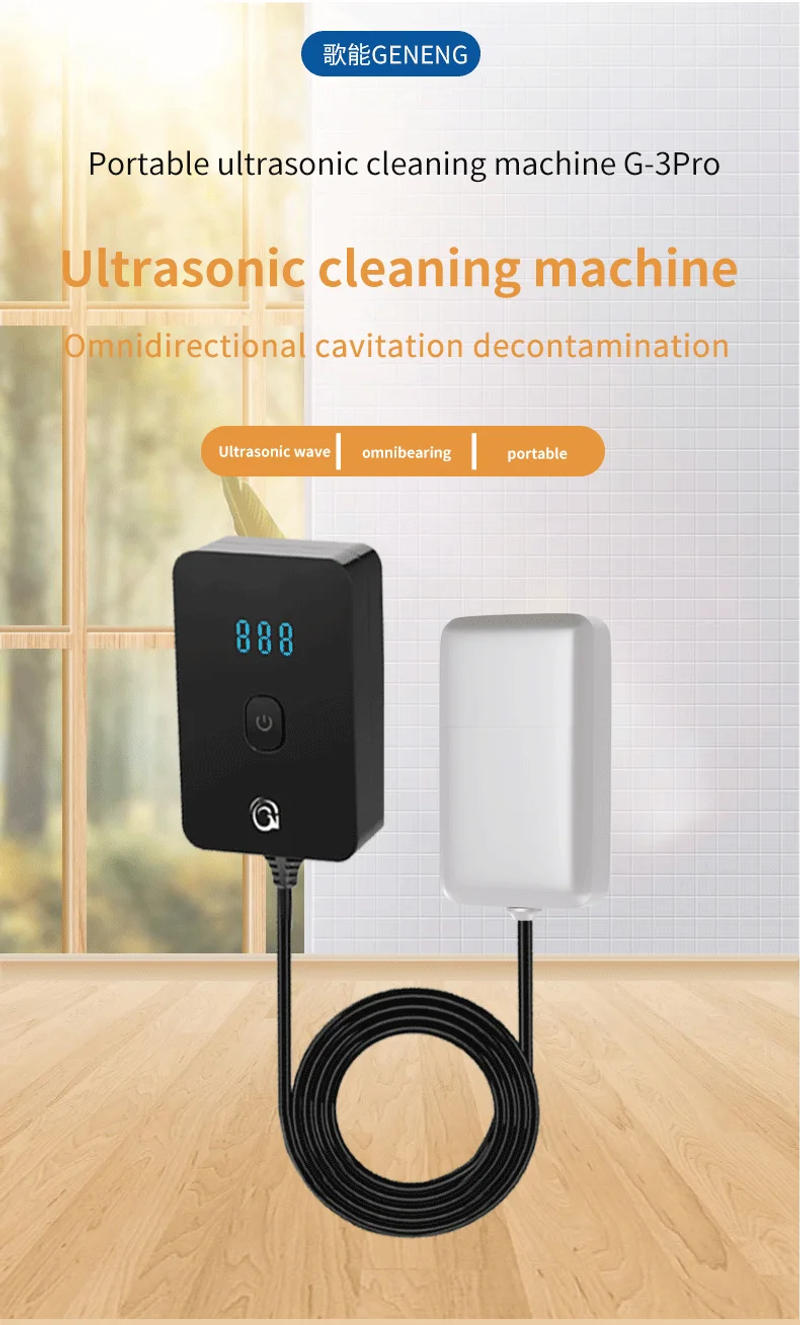 Description Picture 3 of itemPortable ultrasonic cleaning machine, small ultrasonic dishwasher, seafood, fruit, watch, glasses, underwear, socks cleaning