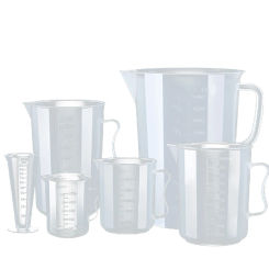 Measuring Jug Plastic Beaker Transparent Measuring Cup Chemical Resistant Household Kitchen Plastic Cooking Tool