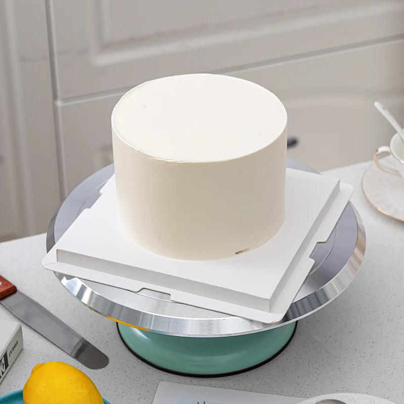 Description Picture 5 of item10/12 INCH Baking Tools Aluminum Alloy Birthday Cake Turntable Plastic Ceramic Turntable Glass Turntable Flower Mounting Table