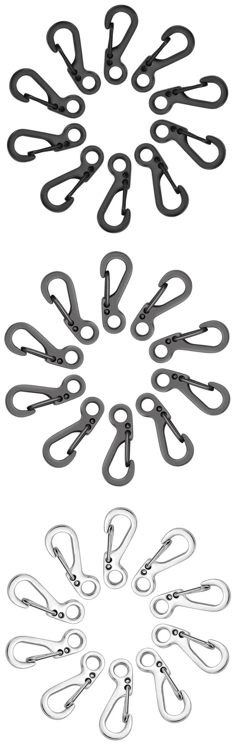 Description Picture 4 of item10Pcs/lot Mini Carabiner Paracord Gear Hooks Key Chain Camping EDC Survival Climbing SF Spring Backpack Clasps Keychain