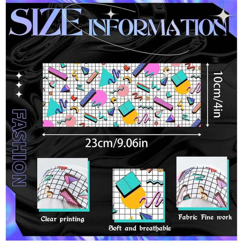 Description Picture 6 of itemSports Headband Running Fitness Sweatband Elastic Absorbent Sweat Cycling Jog Tennis Yoga Gym Head Band Hair Bandage Men Women