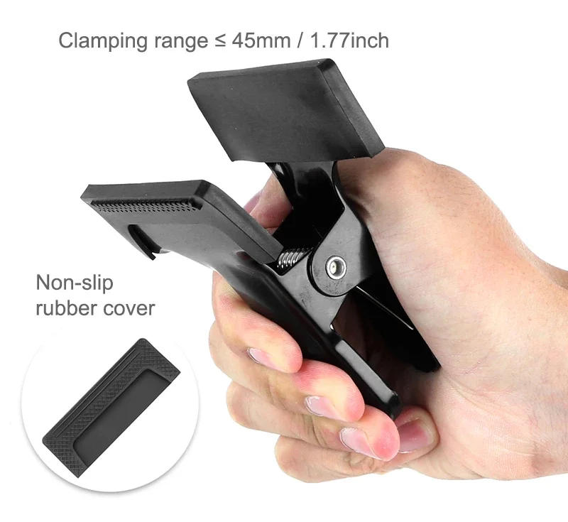 Description Picture 4 of itemMetal Camera Clip Clamp Flash Holder Mount with 360 Swivel Photography Ball-Head 1/4" Threaded Screw for Camera Tripod SLR DSLR