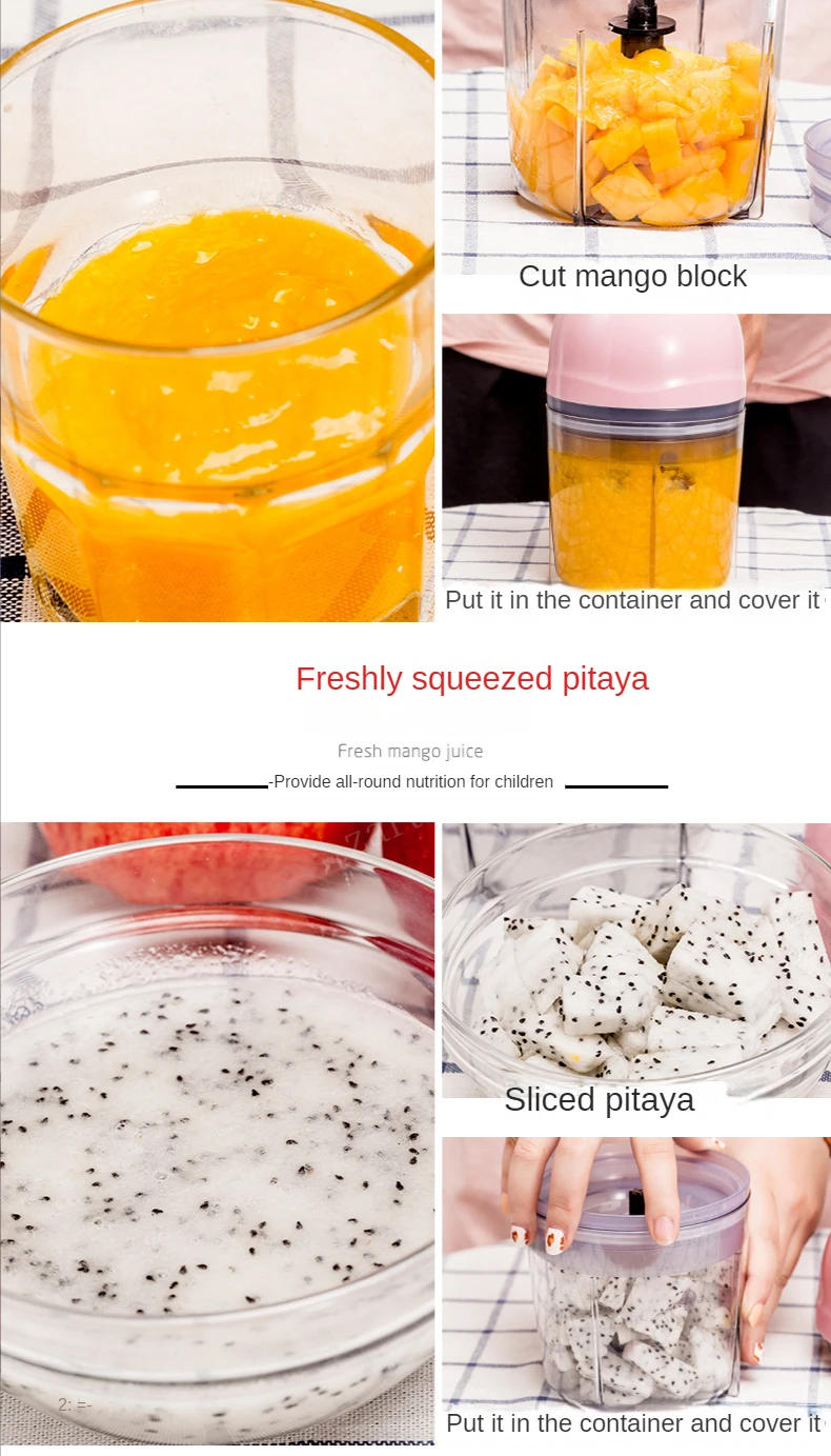 Description Picture 5 of item600ml Electric Kitchen Chopper Garlic Masher Meat Grinder Food Garlic Vegetable Chopper Crusher Food Processor Slicer Blender