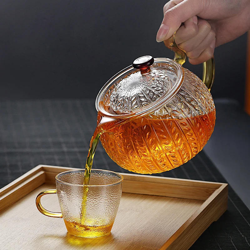 Description Picture 6 of item300ml 500ml High Borosilicate Heat-resistant Glass Teapot with Infuser Boiling Puer Flower Tea Pots Kung Fu Tea Set Teaware