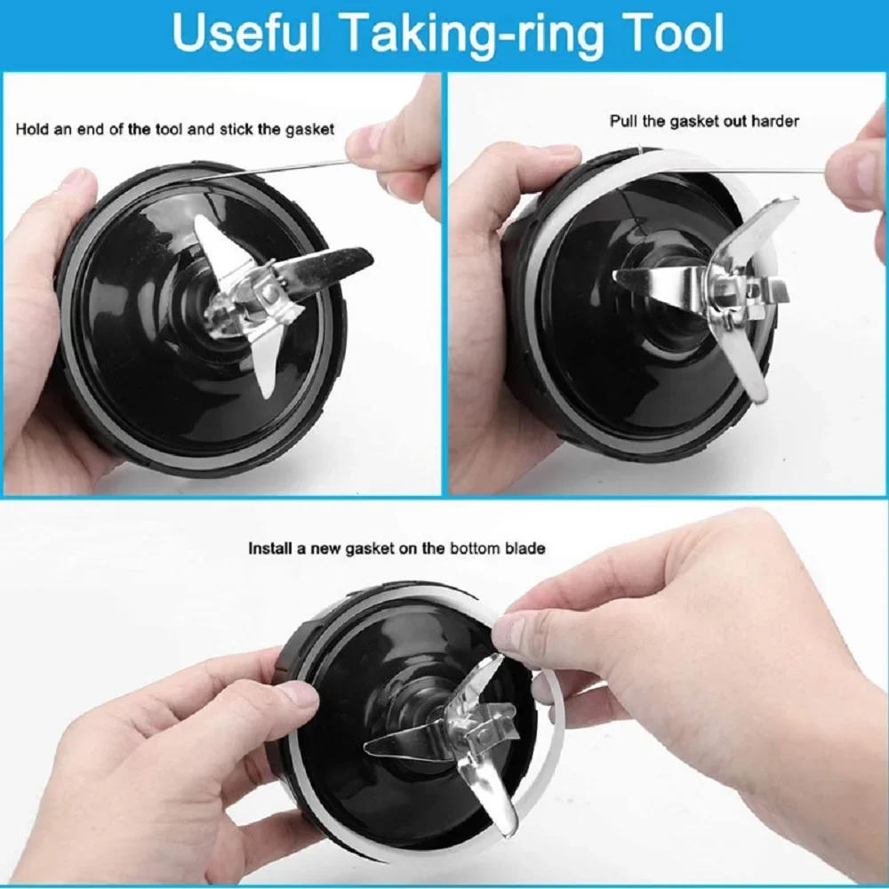 Description Picture 5 of item7 Fin Gears Blender Blade for Nutri Ninja BN751 BN801 BL450-30 BL456-30 BL454-30 Auto iQ Pro BL685 BL482-30 BL491 BL682-30 BL642