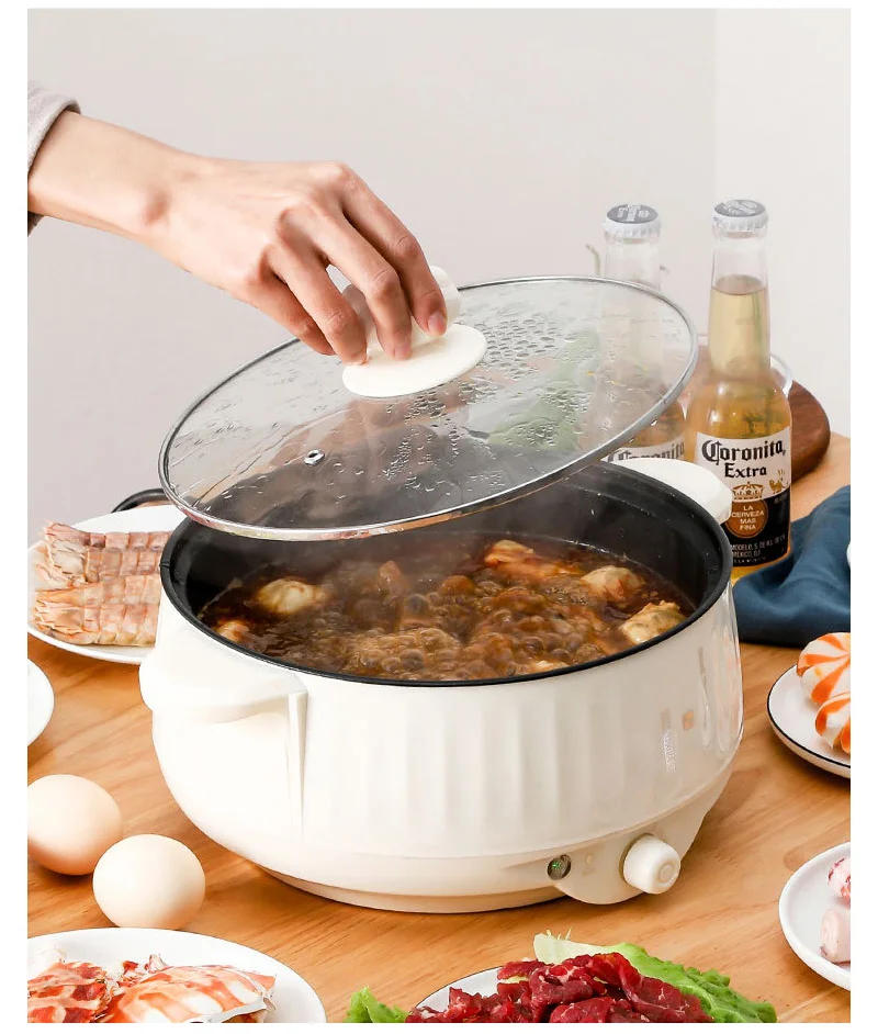 Description Picture 6 of itemElectric hot pot Noodle cooking small electric cooker electric cooker multi-functional household electric cooker stir-frying pan